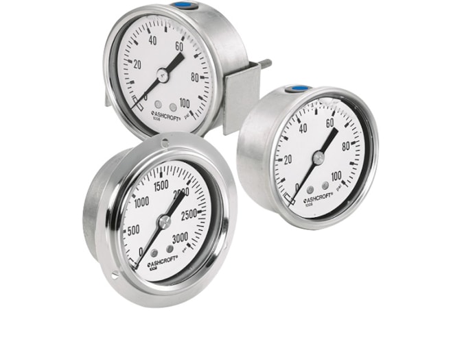 Ashcroft 1008S/SL Center Back Pressure Gauge