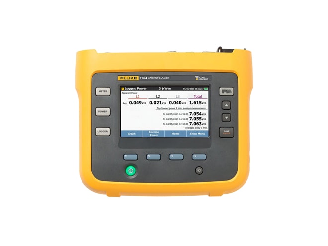 Fluke 1732 / 1734 Three-Phase Electrical Energy Loggers