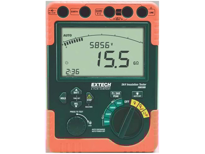 Extech 380395 / 380396 Digital High Voltage Insulation Tester