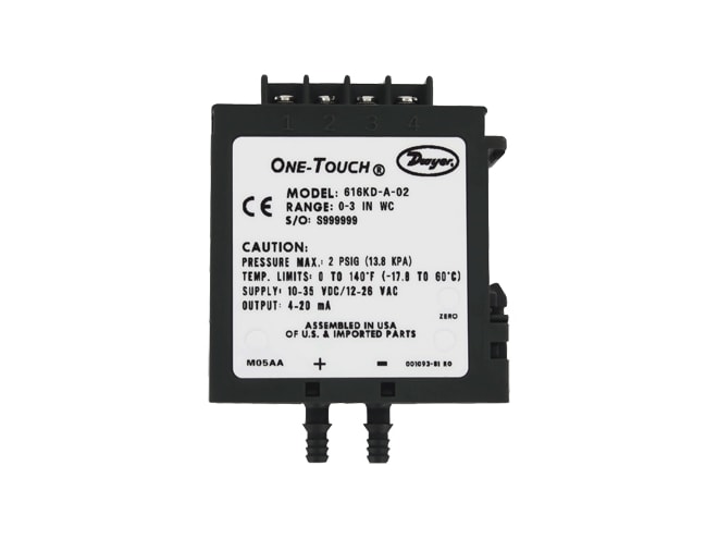 Dwyer 616KD-LR Differential Pressure Transmitter