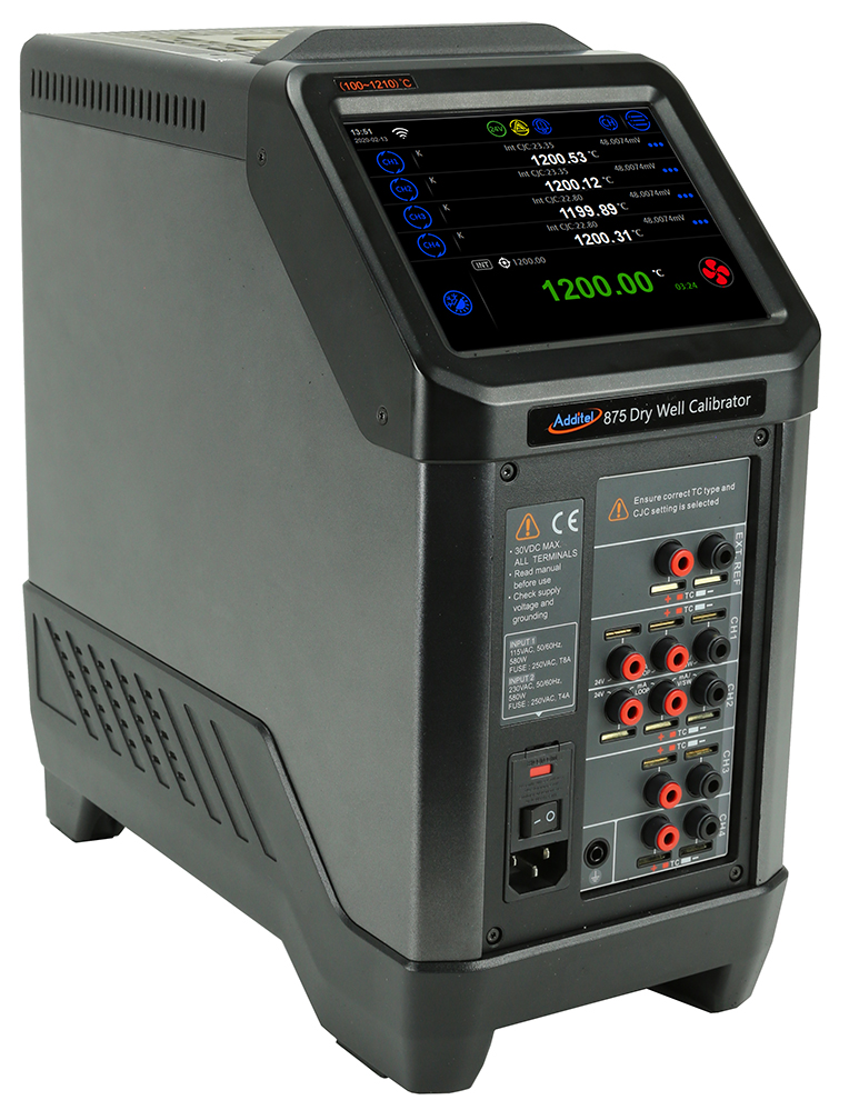 Additel ADT875 and ADT878-1210 Thermocouple Calibration Furnaces