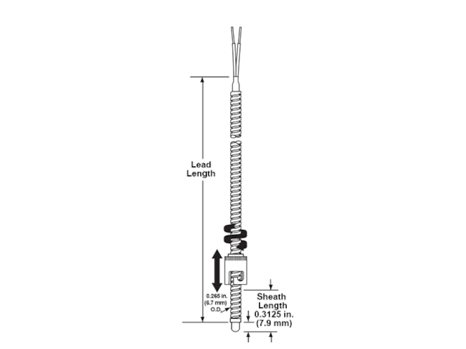 Watlow Adjustable Armor Thermocouple