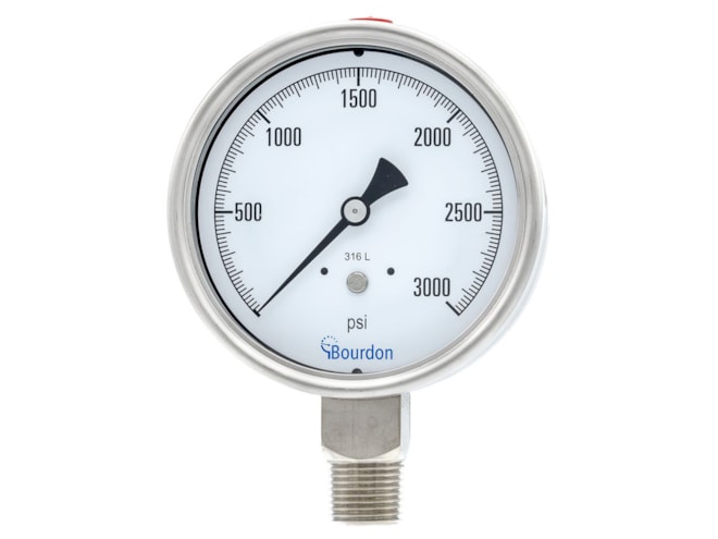 Bourdon MEX5 and MEM5 Pressure Gauge