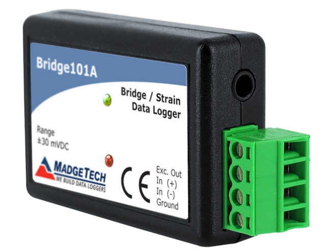 MadgeTech Bridge101A Bridge / Strain Gauge Data Logger