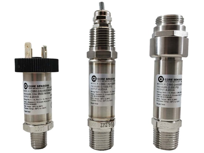 Core Sensors CS50 Non-Incendive Pressure Transducer