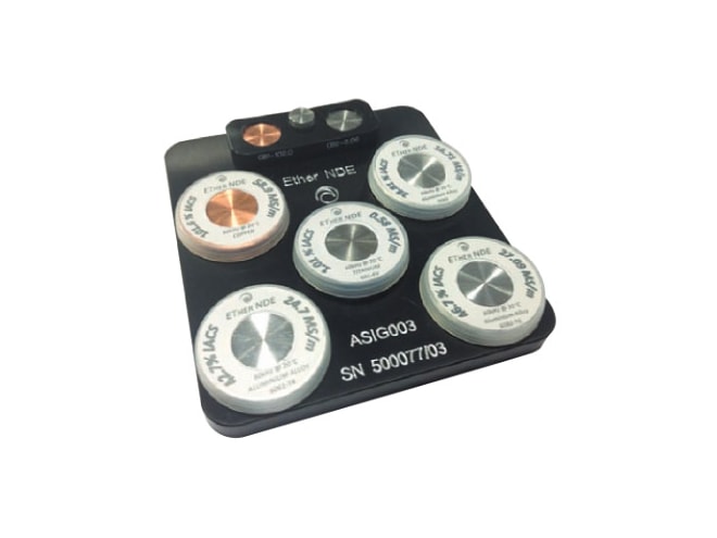 ETher NDE Conductivity Test Block Holder