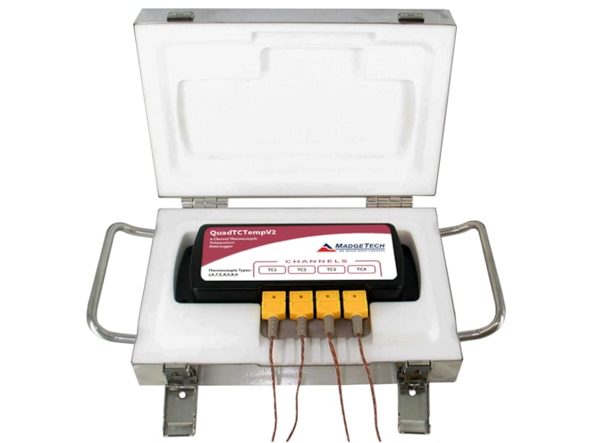 MadgeTech QuadThermoVault Temperature Data Logger