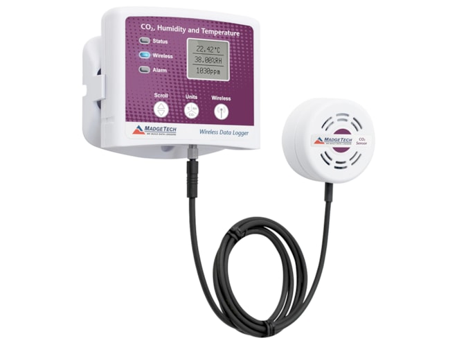 MadgeTech RFCO2RHTemp2000A Air Quality Data Logger