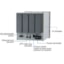 Sixth Sense PG10 and PG20 Paperless Recorders, labelled rear view 