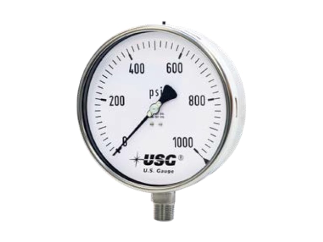 US Gauge Model 656 Liquid Filled Pressure Gauge