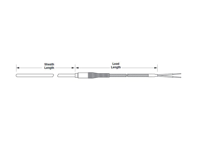 Watlow AF Style Mineral Insulated Thermocouple with Metal Transitions