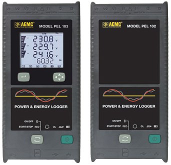 AEMC PEL 102 / PEL 103 Power and Energy Loggers