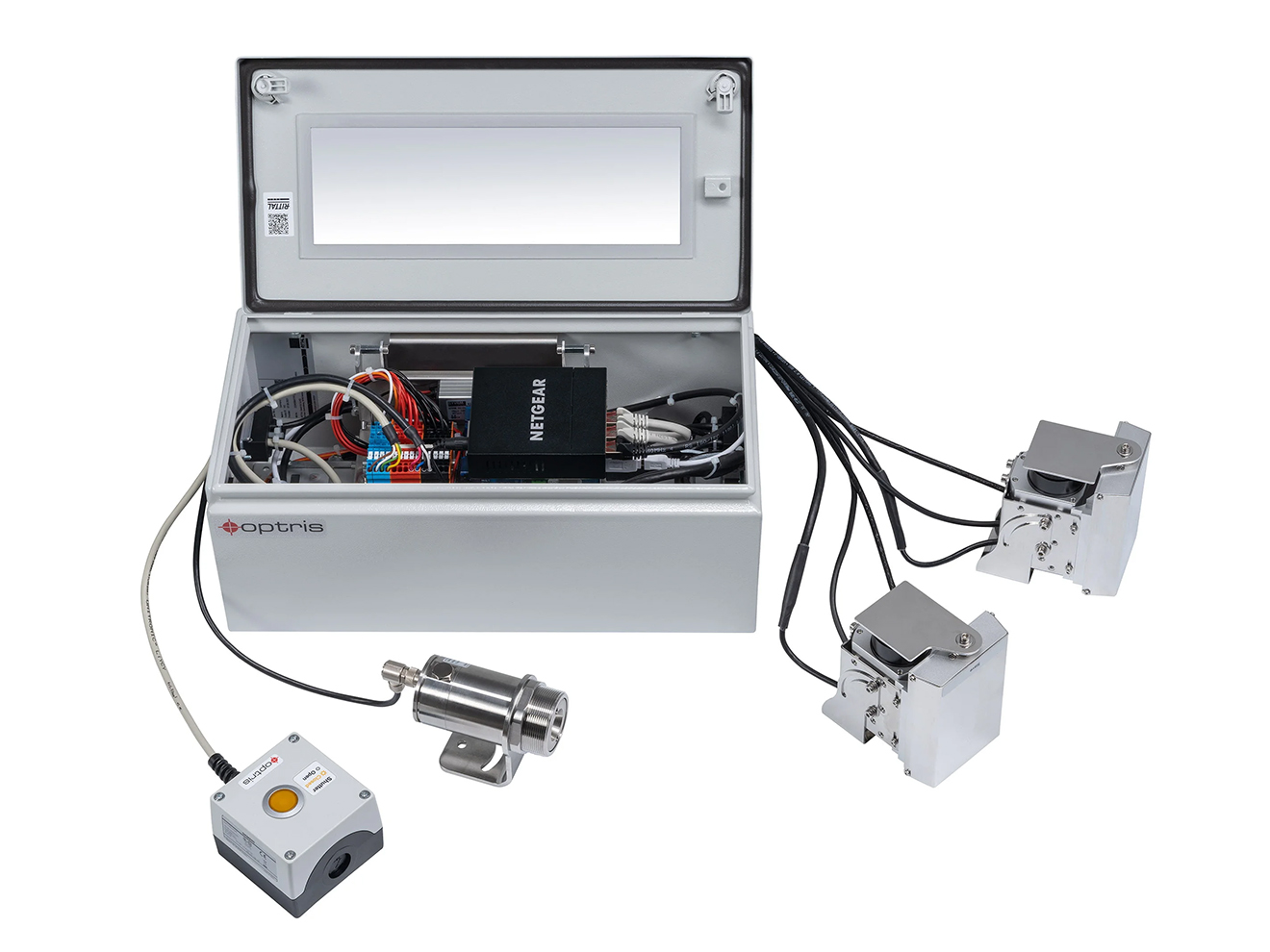 Optris Bottom Up Glass Inspection System